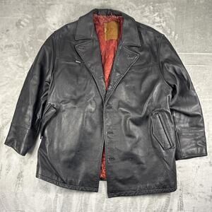 Vintage Ecko Unlimited Leather Jacket Black Men’s XL